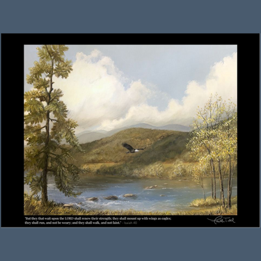 Three Wooden Crosses - Eagle Panel - Fine Art Poster